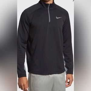 Mens Nike Performance Therma-Fit Black 1/4 Zip Pullover EUC Size XL Black